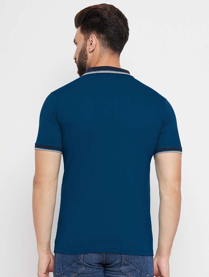 men solid short sleeve polo t-shirt - 22291833 -  Standard Image - 1