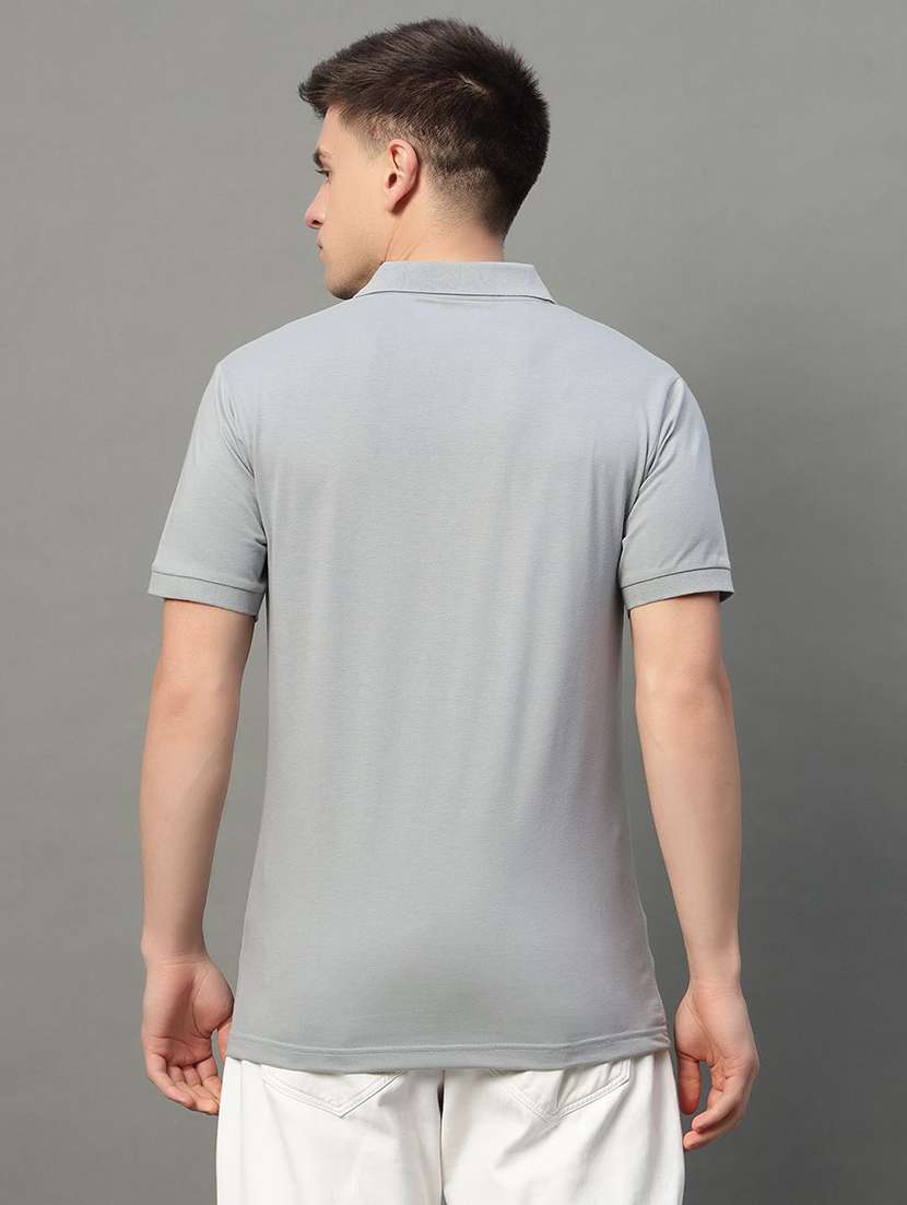 men solid short sleeve polo t-shirt - 22291855 -  Standard Image - 1