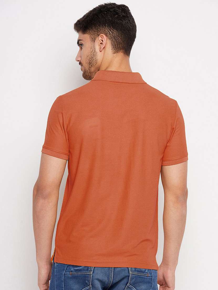 men solid short sleeve polo t-shirt - 22291901 -  Standard Image - 1