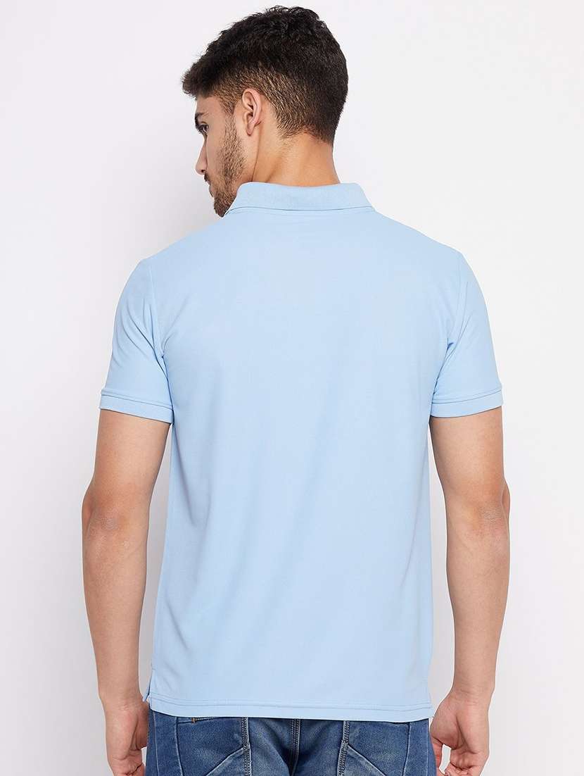 men solid short sleeve polo t-shirt - 22291903 -  Standard Image - 1
