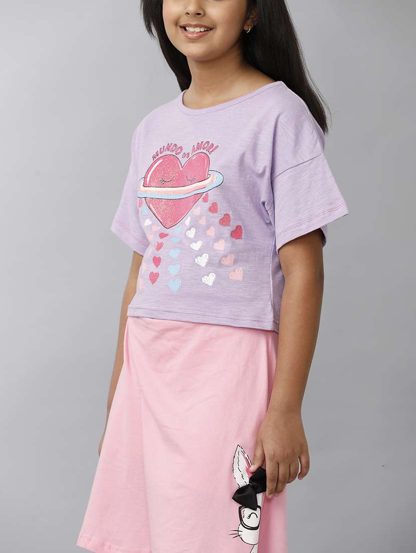 girls printed short sleeve tee - 22292016 -  Standard Image - 4