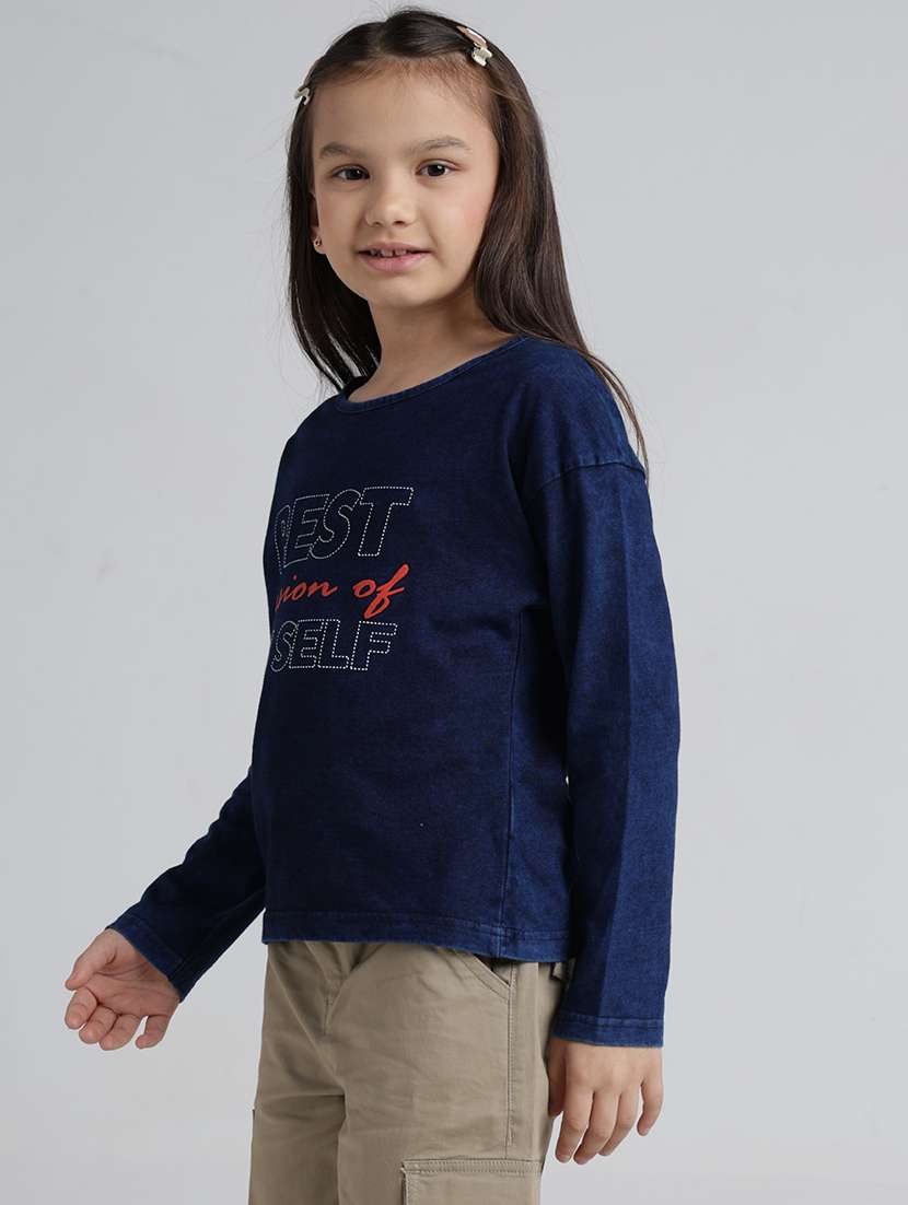 girls printed long sleeve tee - 22292017 -  Standard Image - 1
