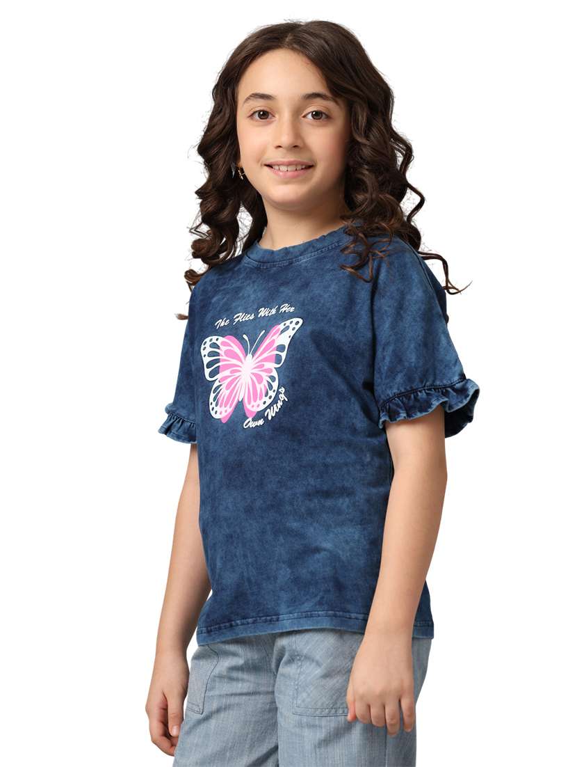 girls printed short sleeve tee - 22292022 -  Standard Image - 1