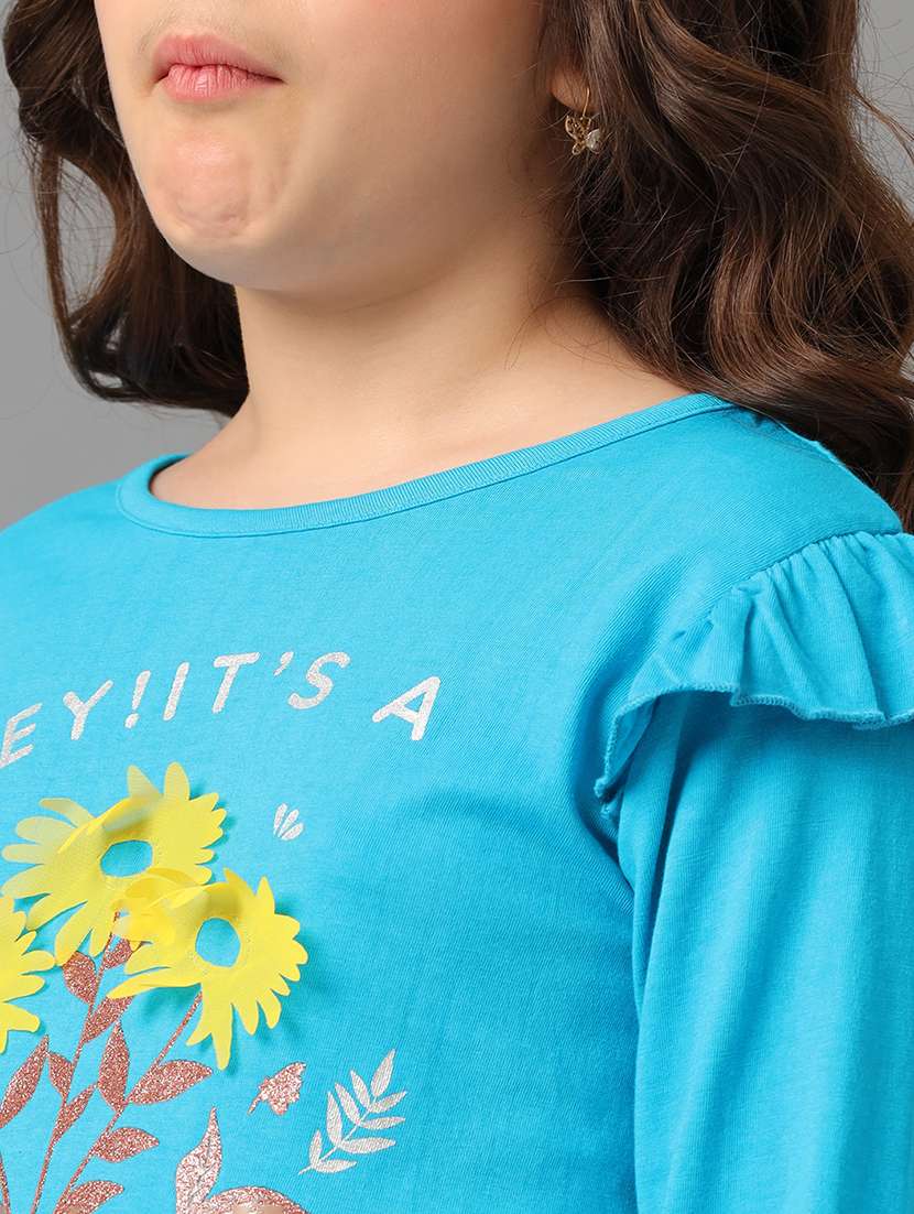 girls printed long sleeve tee - 22292023 -  Standard Image - 4