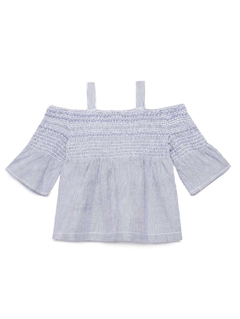 girls striped off shoulder top - 22292153 -  Standard Image - 1