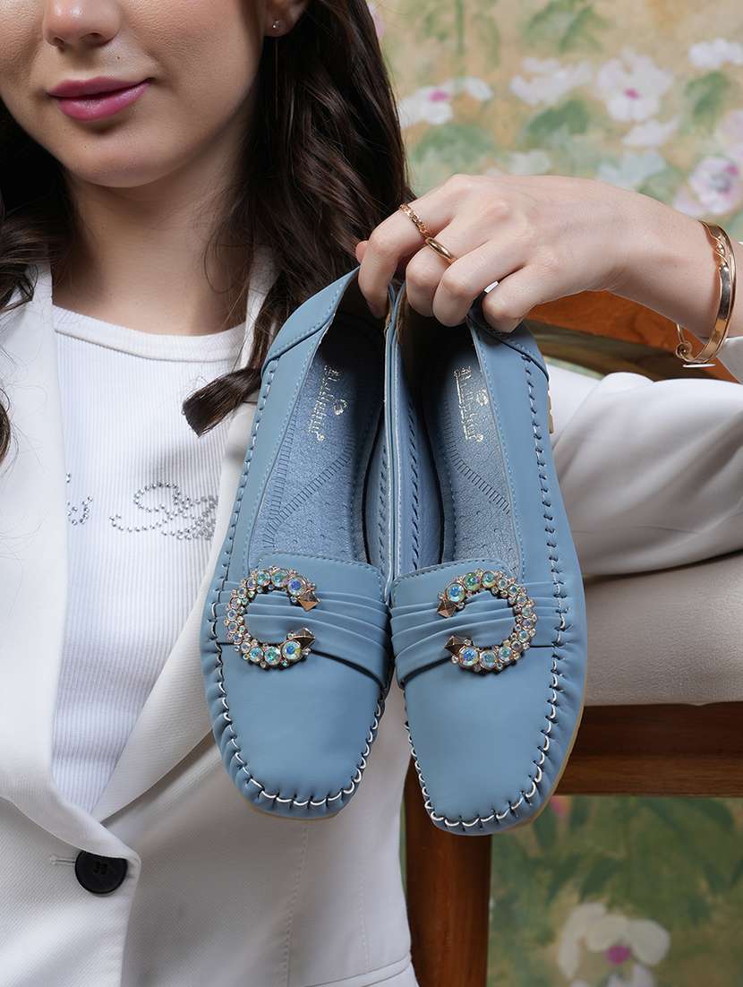 women solid slip on ballerina - 22292178 -  Standard Image - 1