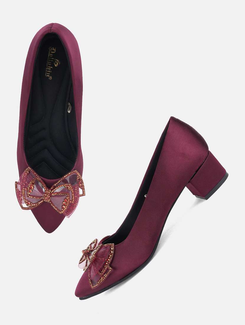 women solid slip on pump - 22292193 -  Standard Image - 4