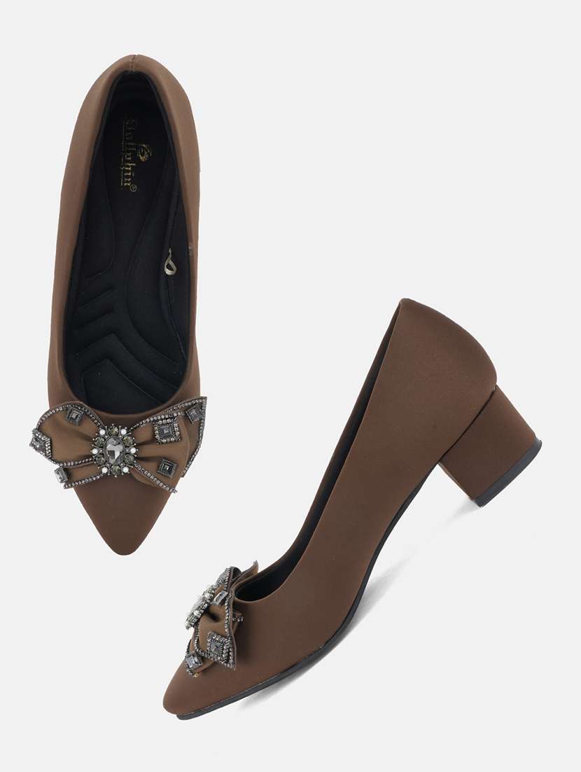 women solid slip on pump - 22292196 -  Standard Image - 4