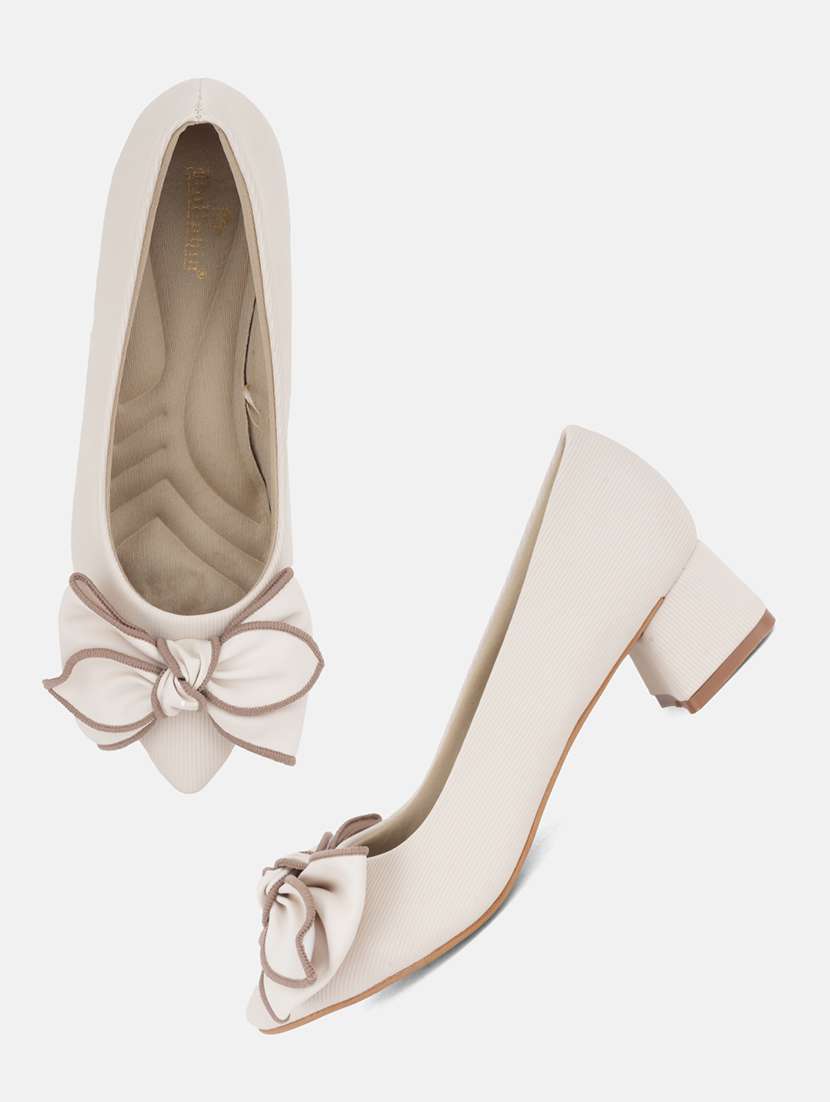 women solid slip on pump - 22292200 -  Standard Image - 4