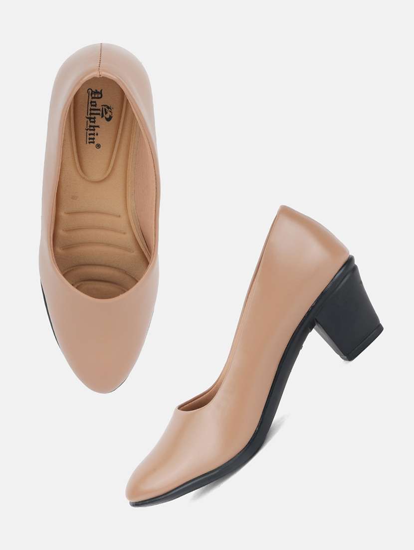 women solid slip on pump - 22292202 -  Standard Image - 4