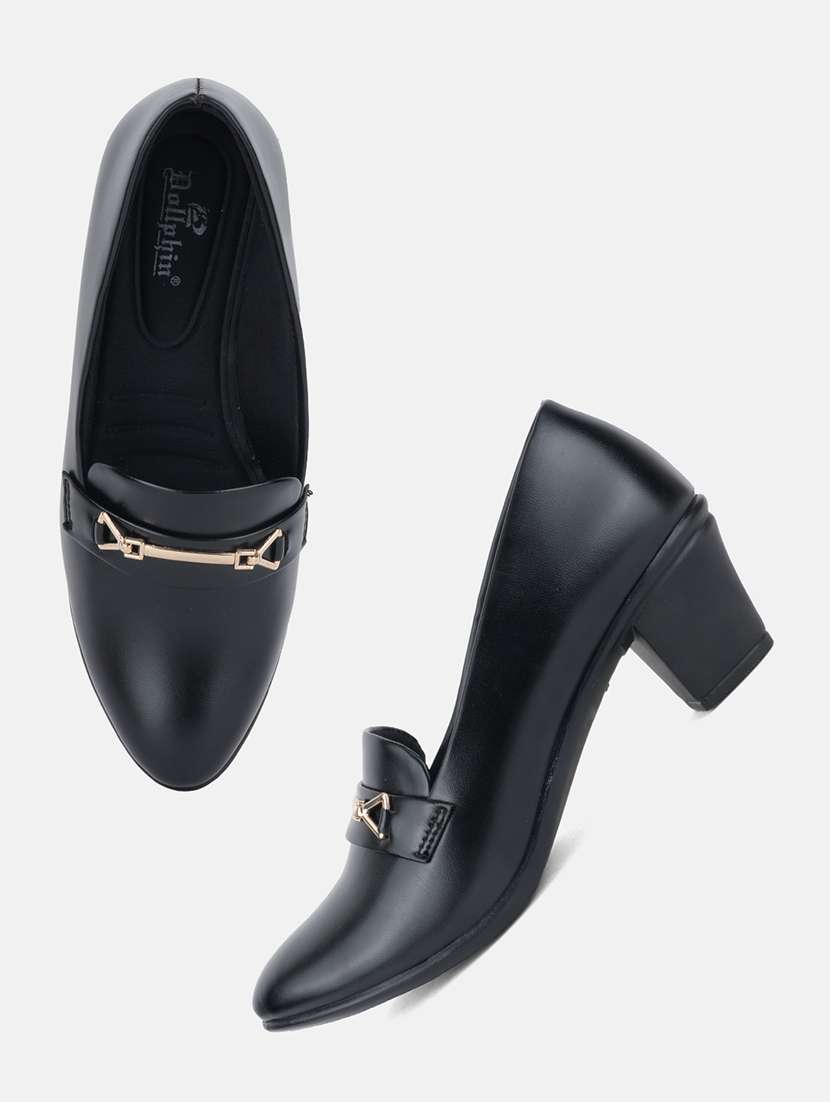 women solid slip on pump - 22292208 -  Standard Image - 4