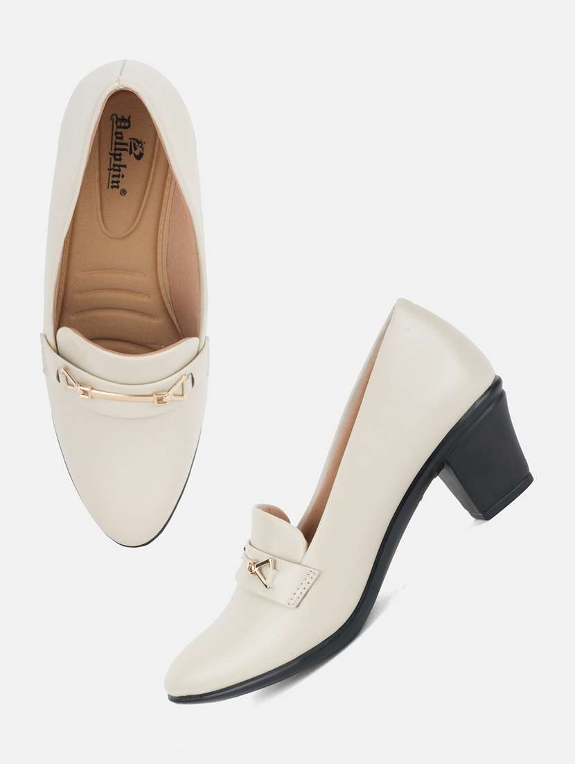 women solid slip on pump - 22292209 -  Standard Image - 4