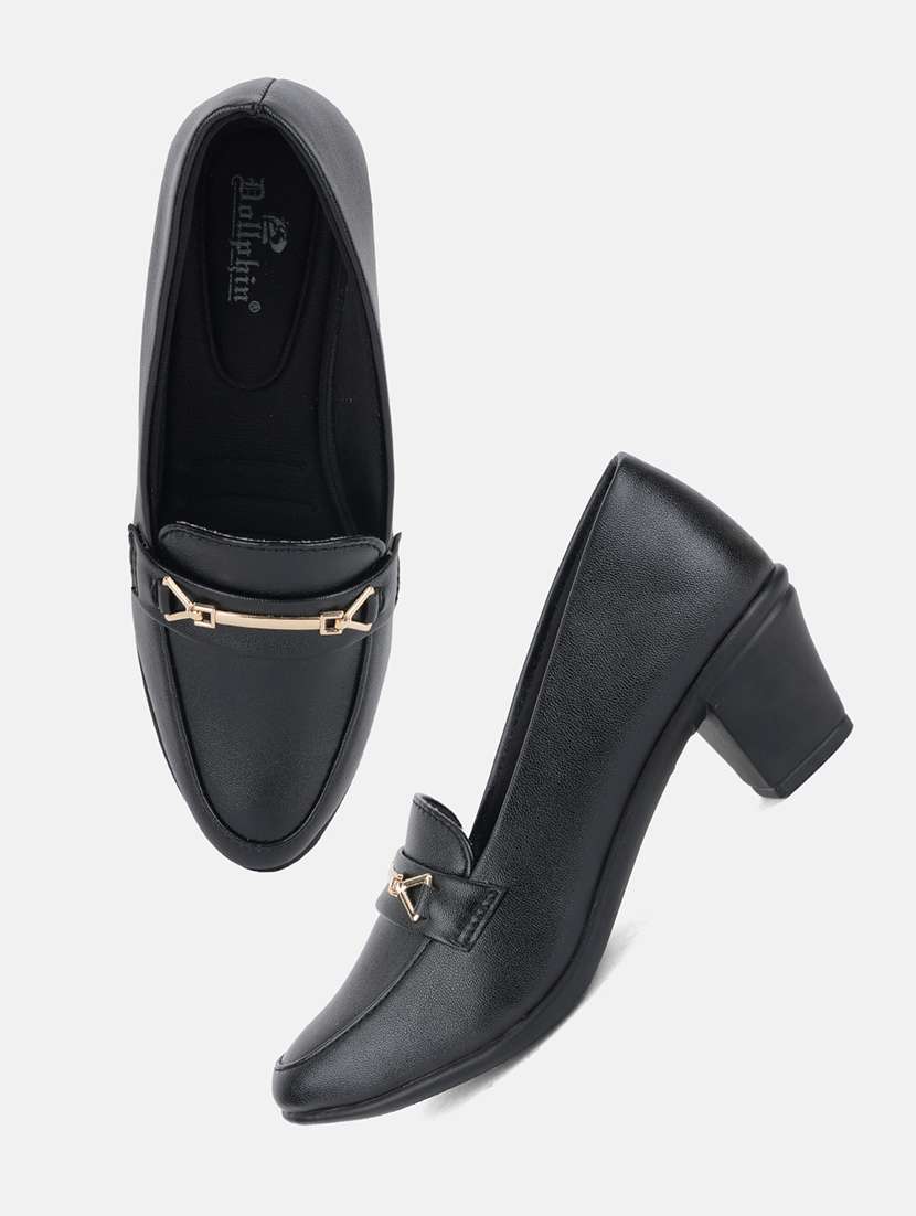 women solid slip on pump - 22292210 -  Standard Image - 4