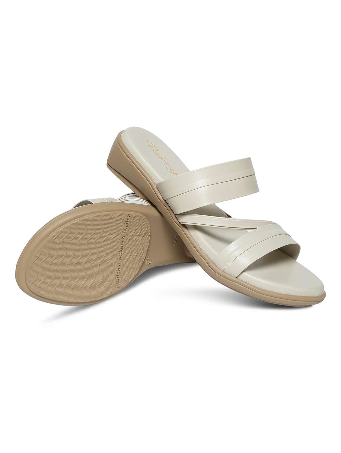 women solid slip on flat sandals - 22292240 -  Standard Image - 4