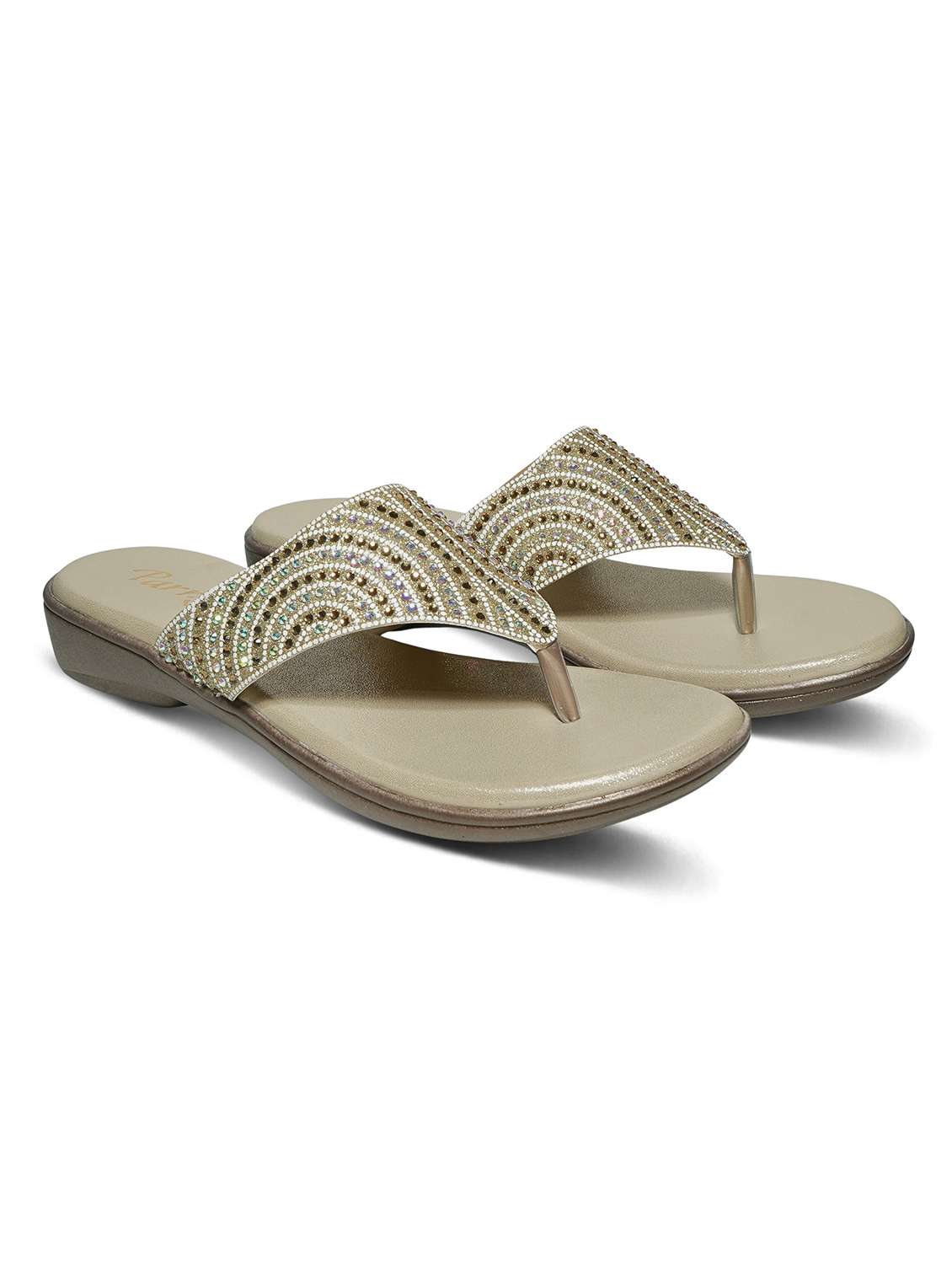 women embellished slip on flat sandals - 22292241 -  Standard Image - 1