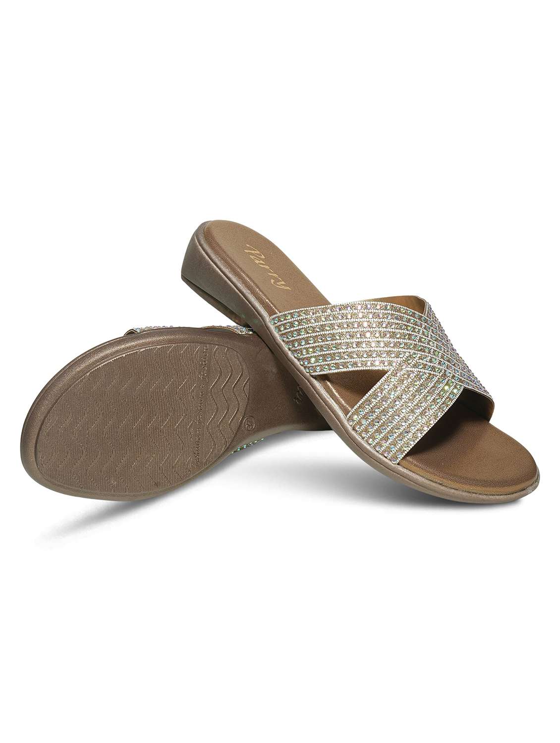 women embellished slip on flat sandals - 22292245 -  Standard Image - 4