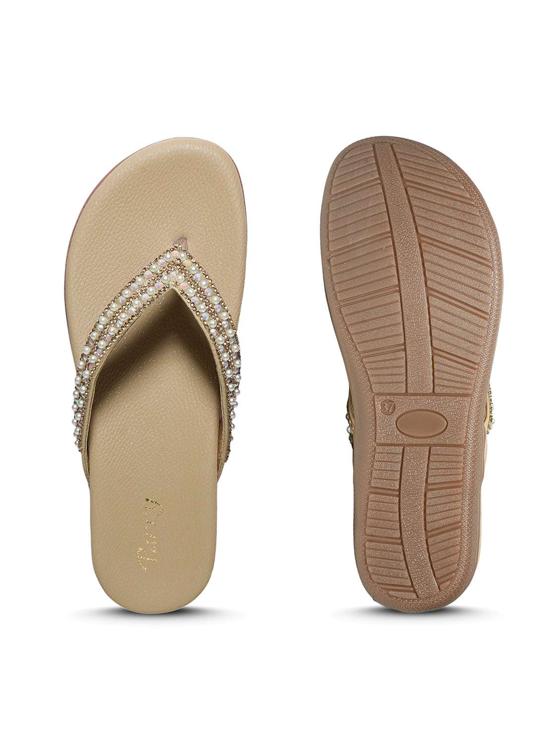 women embellished slip on flat sandals - 22292258 -  Standard Image - 6