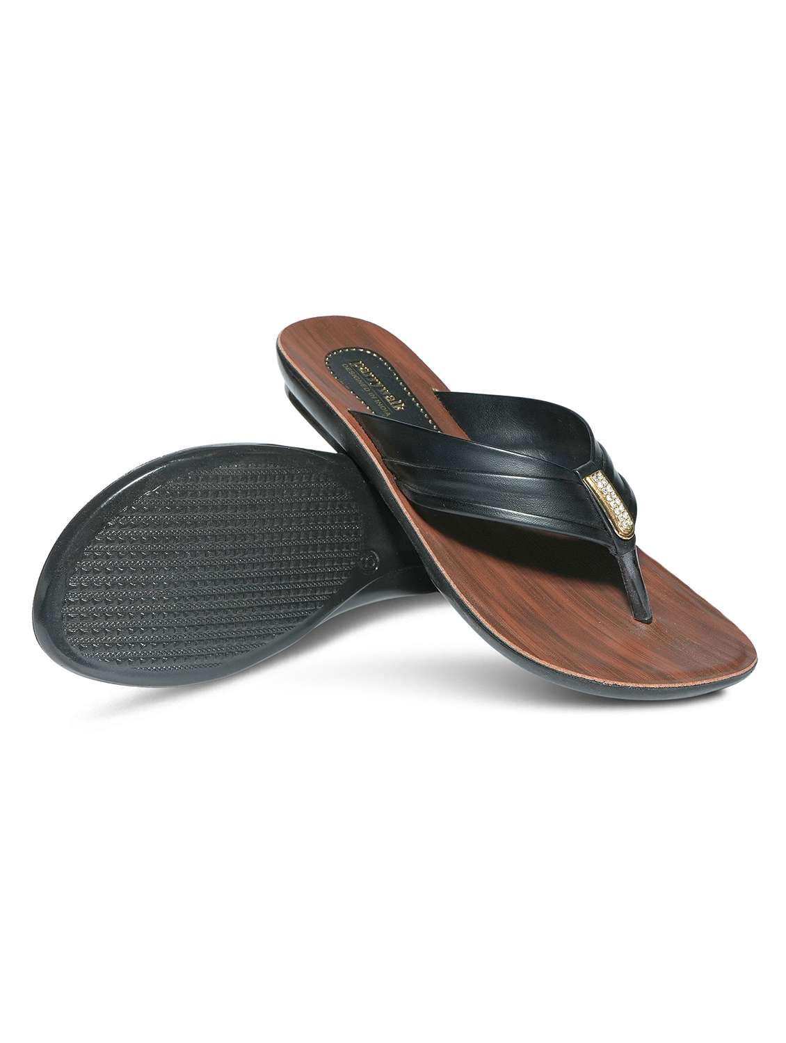 women solid slip on flat sandals - 22292271 -  Standard Image - 4