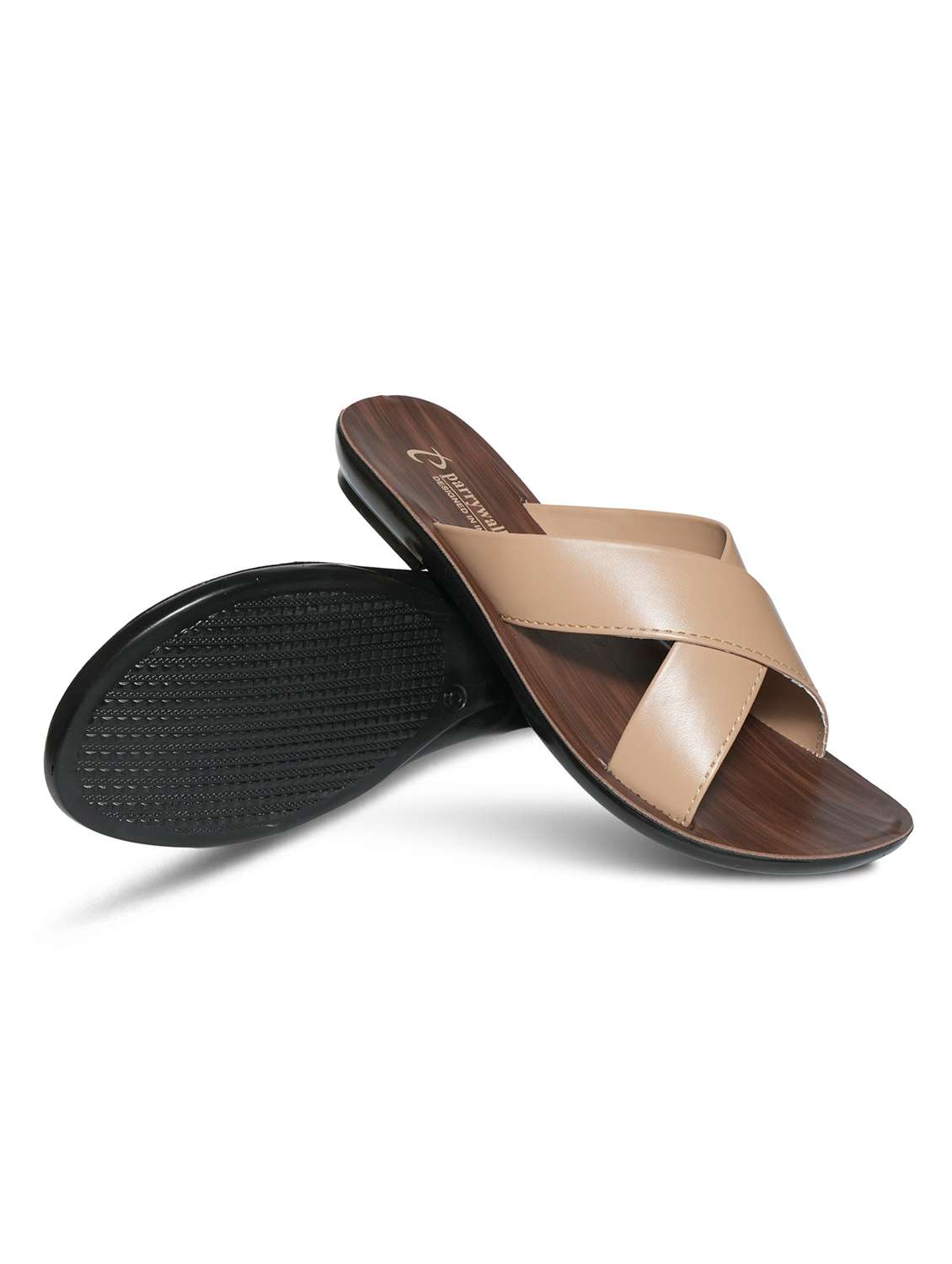 women solid slip on flat sandals - 22292274 -  Standard Image - 4