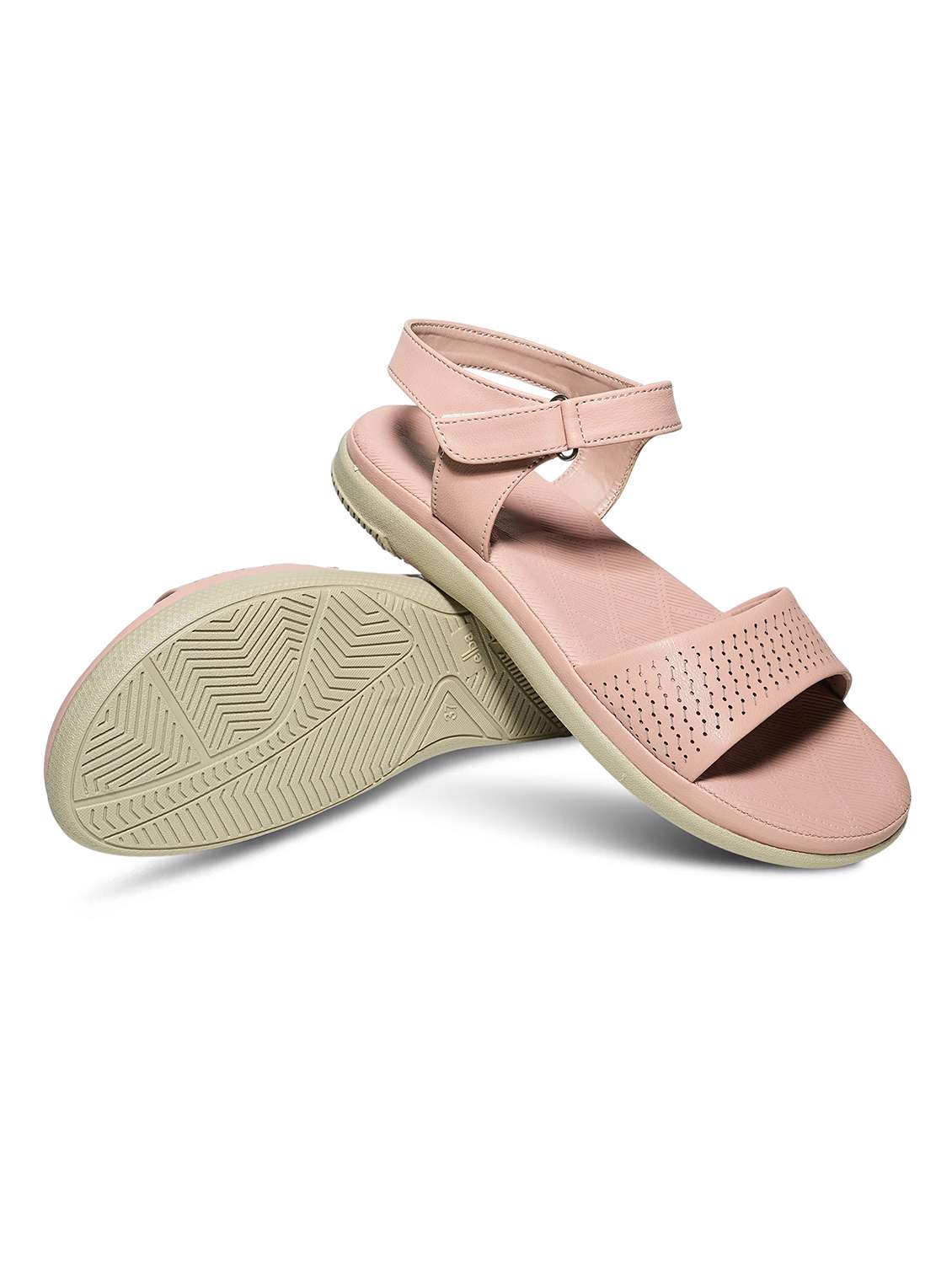 women solid back strap sandal - 22292280 -  Standard Image - 4