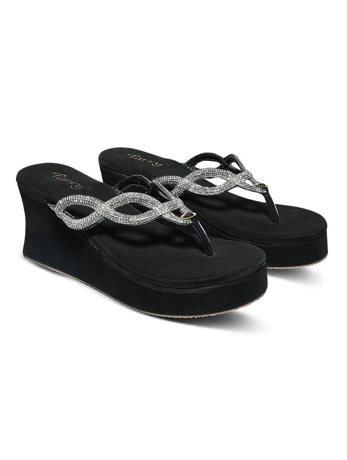 women solid slip on wedge - 22292288 -  Standard Image - 1