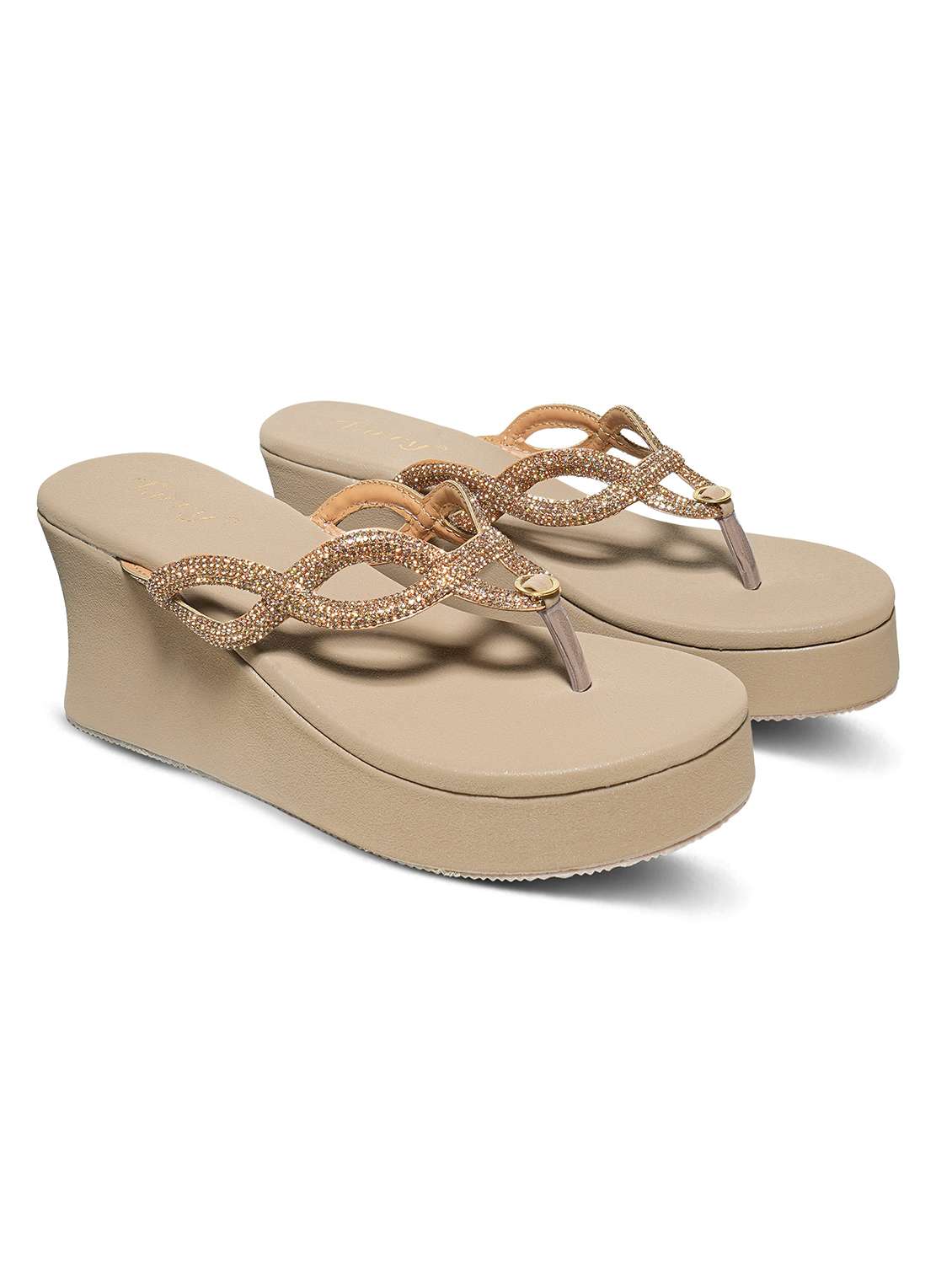 women solid slip on wedge - 22292289 -  Standard Image - 1