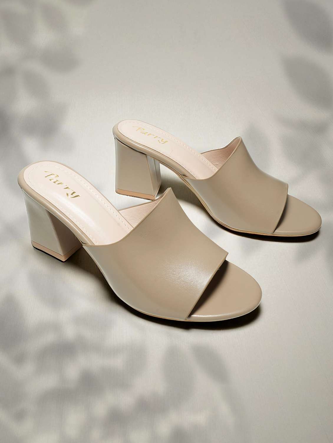 women solid slip on sandals