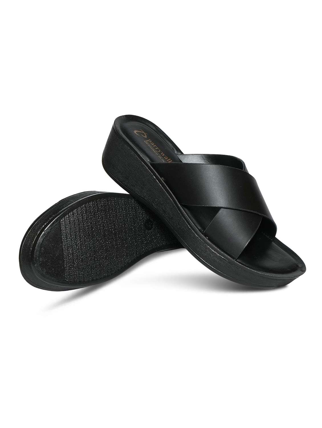 women black slip on wedge - 22292295 -  Standard Image - 4