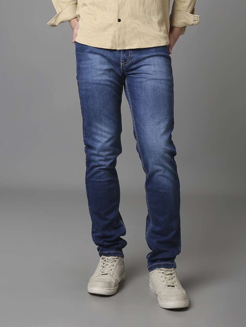 men washed mid rise full length jeans - 22292669 -  Standard Image - 1