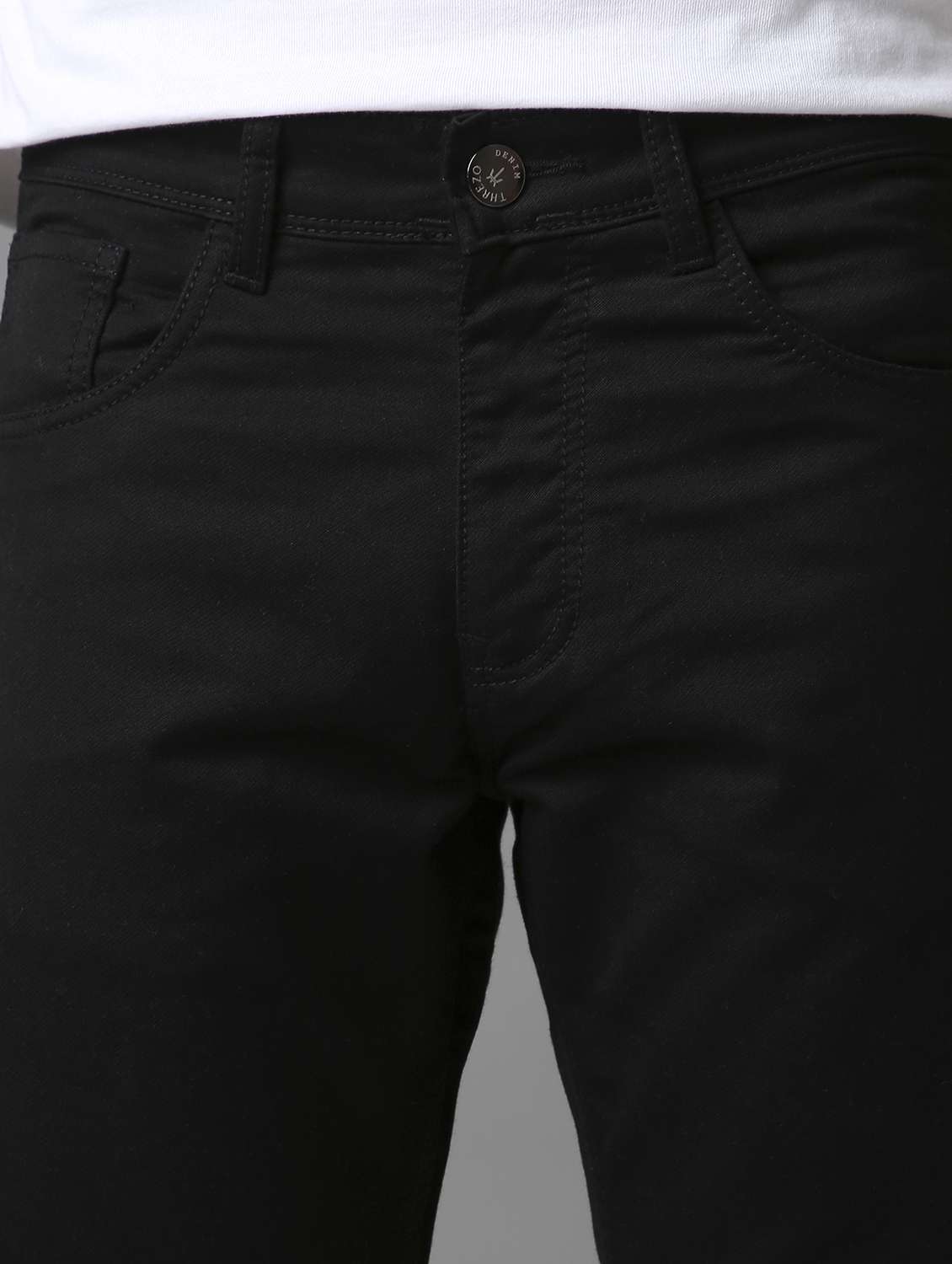 men plain mid rise full length jeans - 22292671 -  Standard Image - 4