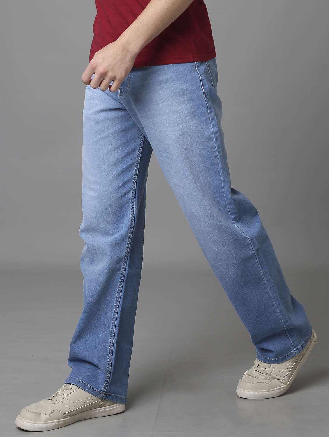 men washed high rise full length jeans - 22292675 -  Standard Image - 1