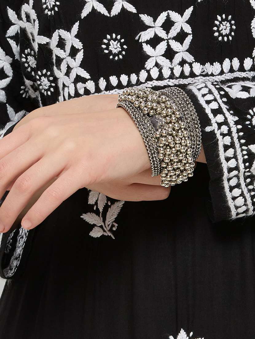 women solid with work long sleeve straight kurta - 22292685 -  Standard Image - 6