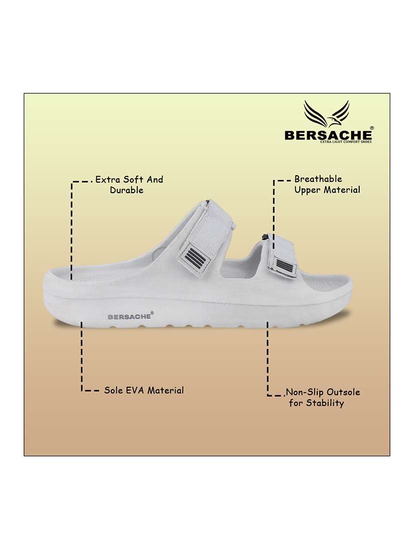 men solid slip on slider - 22293001 -  Standard Image - 1