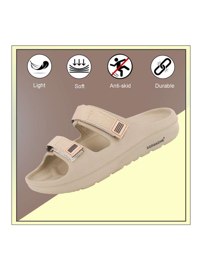 men solid slip on slider - 22293002 -  Standard Image - 1