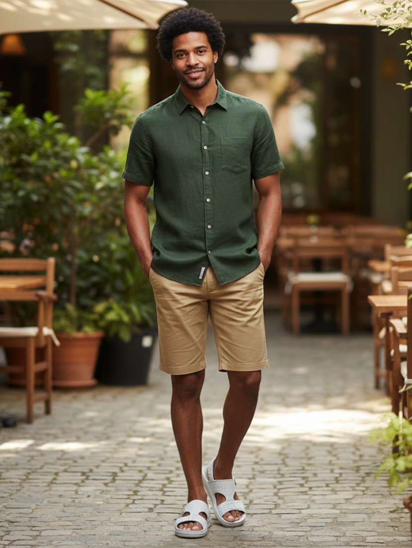 men textured slip on slider - 22293003 -  Standard Image - 4