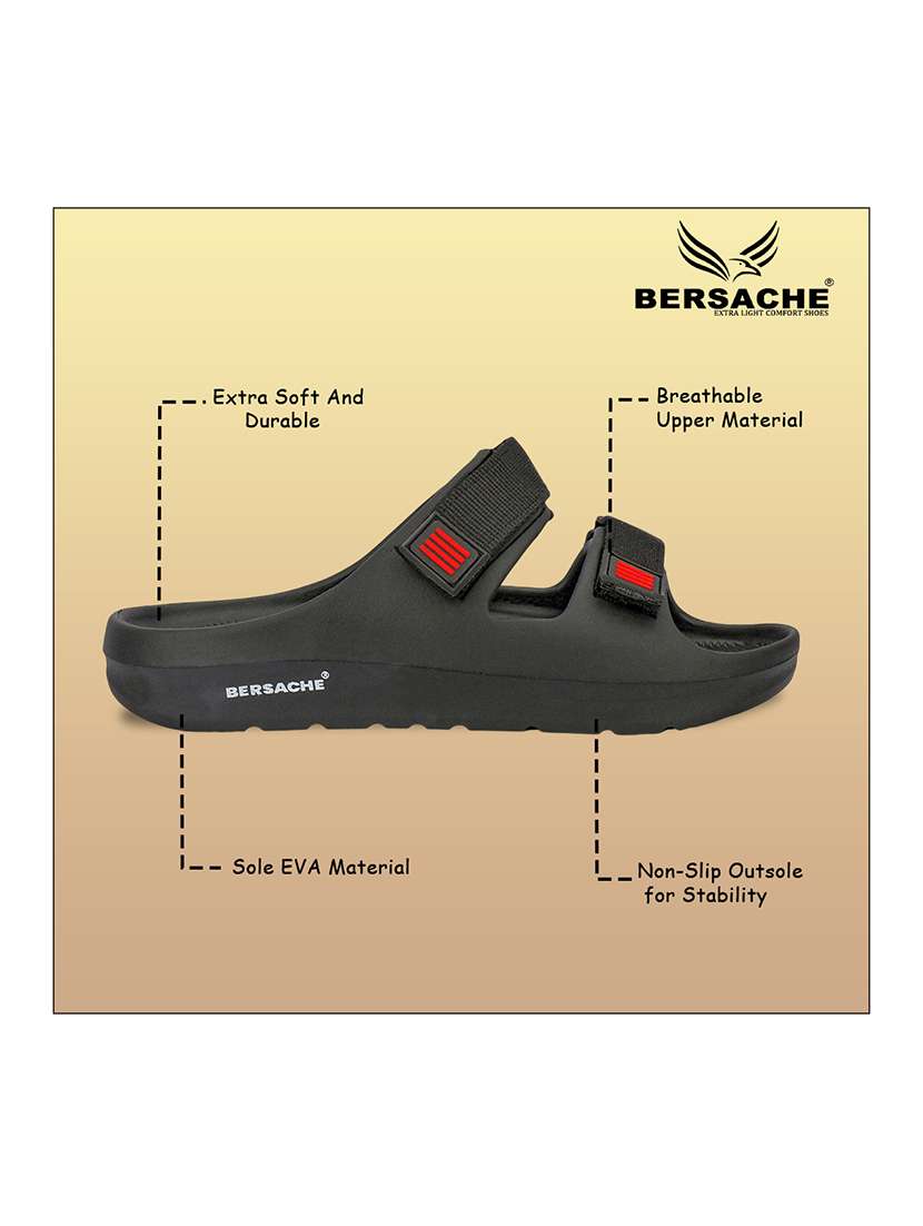 men solid slip on slider - 22293011 -  Standard Image - 1