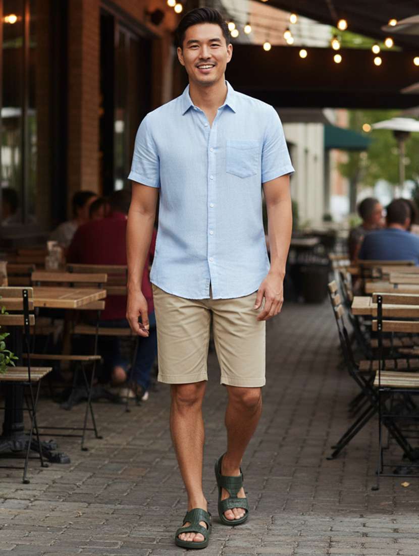 men textured slip on slider - 22293014 -  Standard Image - 4