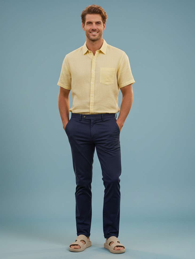 men textured slip on slider - 22293016 -  Standard Image - 4