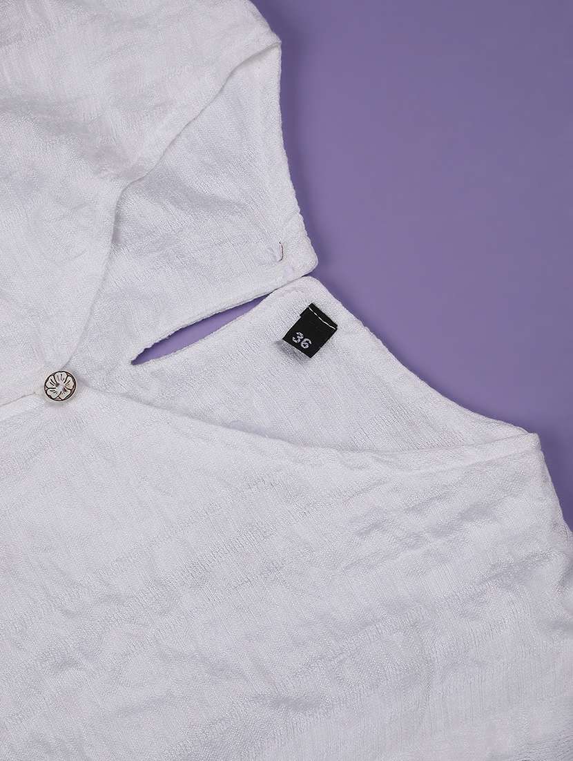 girls self designed bell sleeve tiered top - 22293265 -  Standard Image - 4