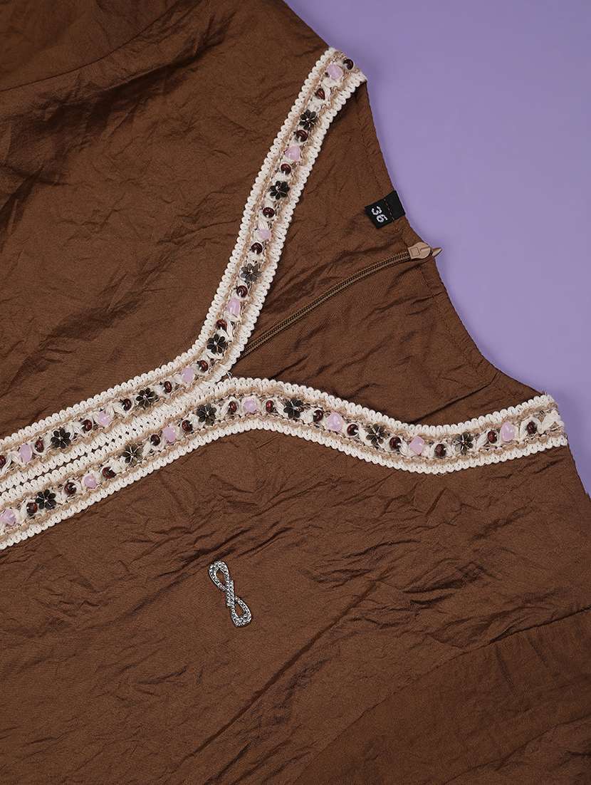 girls solid three quarter sleeve top - 22293329 -  Standard Image - 4