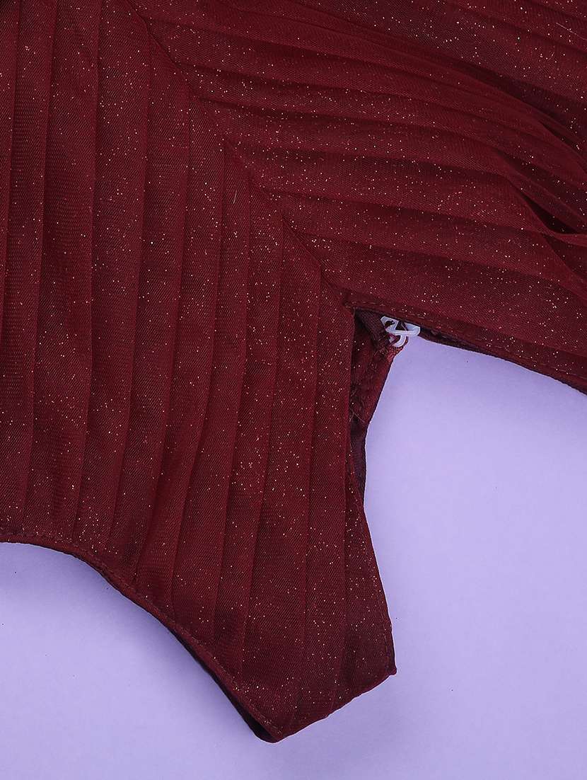 girls self designed sleeveless flared frock - 22293417 -  Standard Image - 4