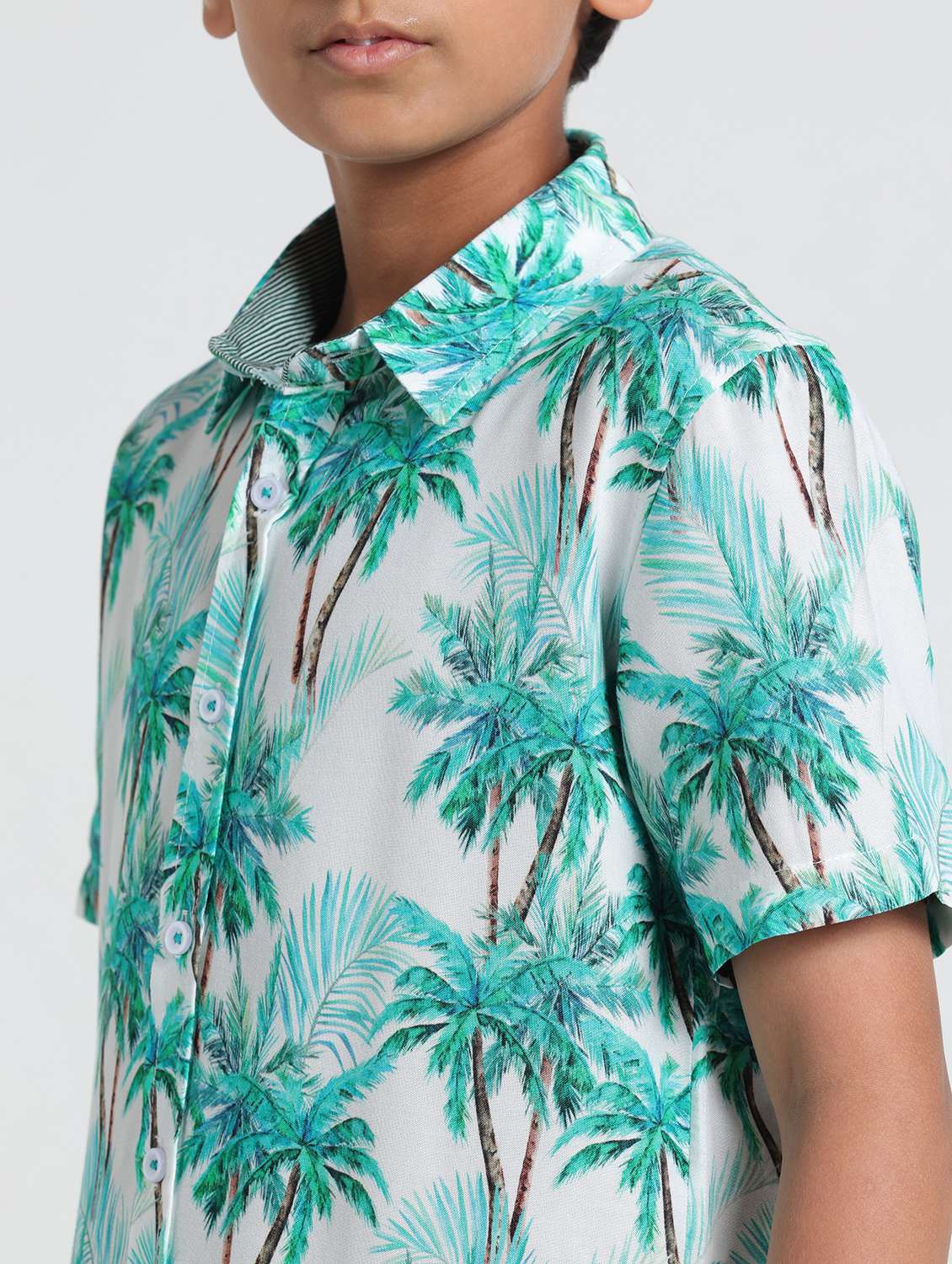 boys printed short sleeve casual shirt - 22293457 -  Standard Image - 4