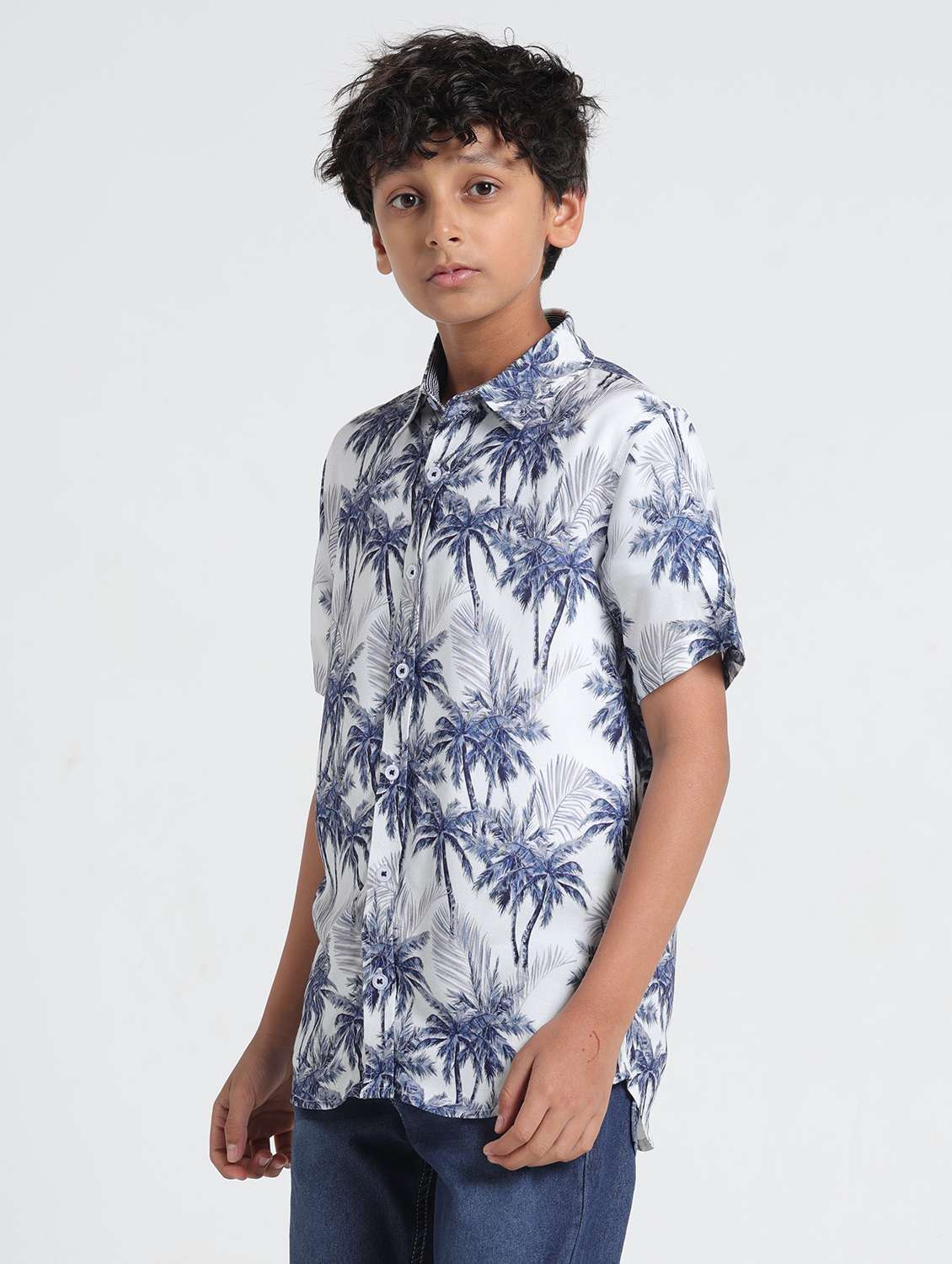 boys printed short sleeve casual shirt - 22293458 -  Standard Image - 1