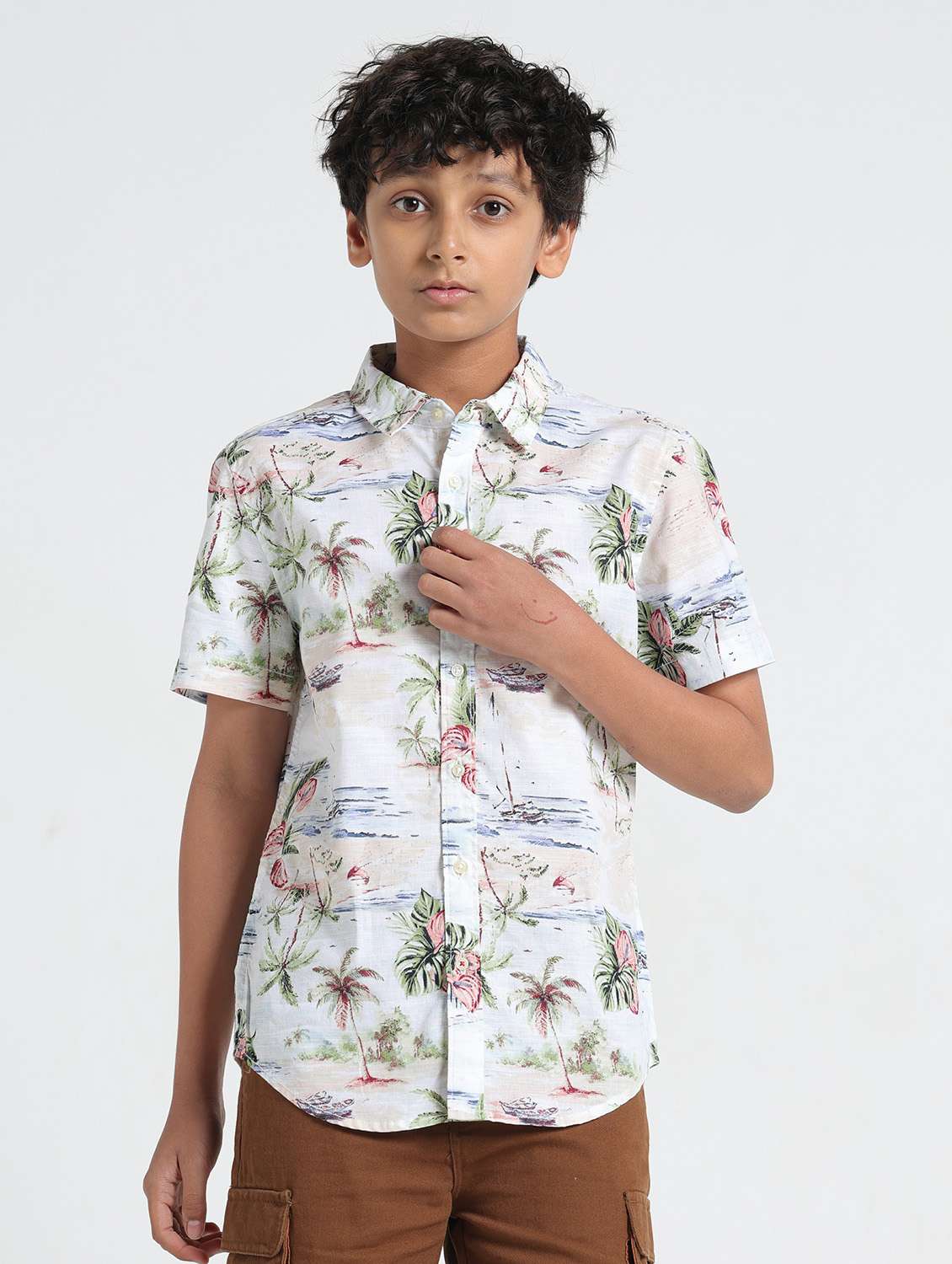 red cotton shirt - 22293462 -  Standard Image - 1