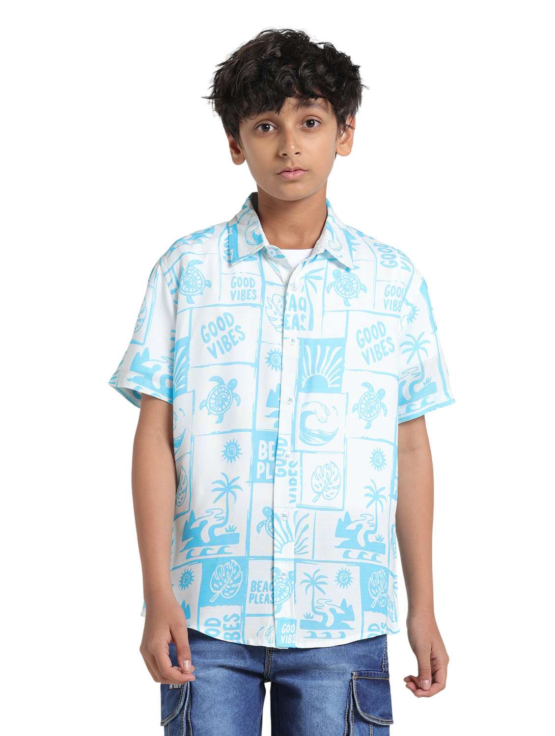 blue cotton shirt - 22293470 -  Standard Image - 1