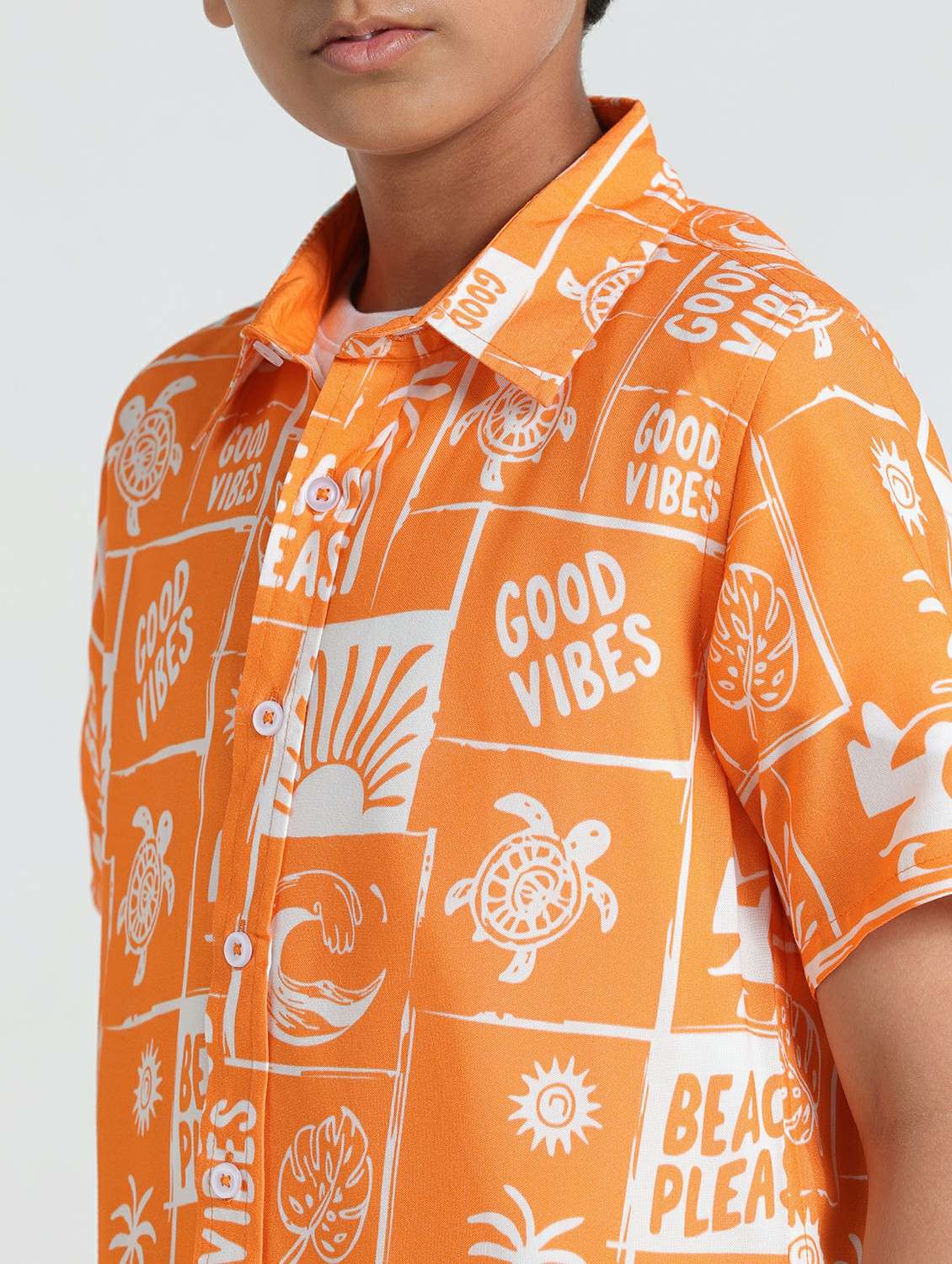 boys printed collared shirt sleeve shirt - 22293471 -  Standard Image - 4