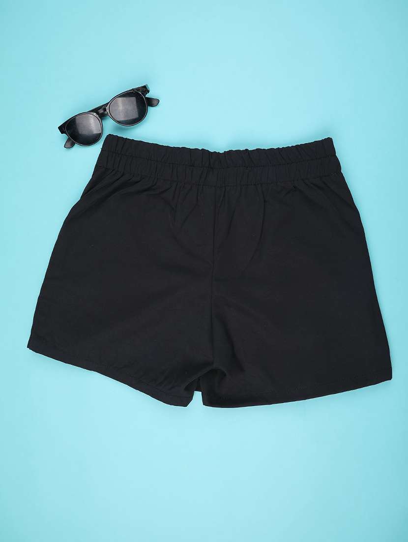 black cotton shorts and threefourth - 22293519 -  Standard Image - 1