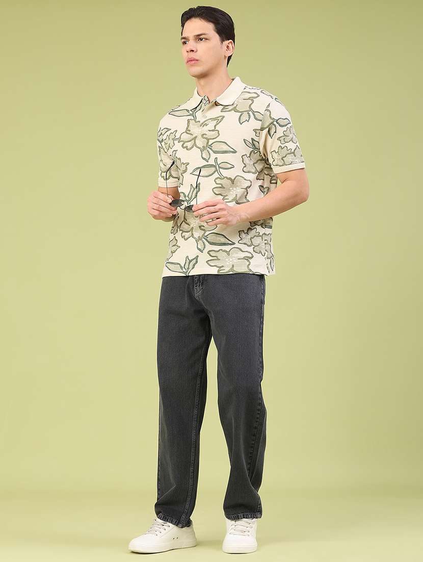 men plain mid rise full length jeans - 22293583 -  Standard Image - 4