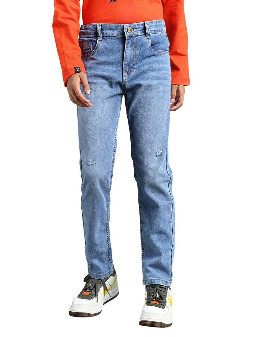 boys distressed mid rise slim fit jean - 22293618 -  Standard Image - 1