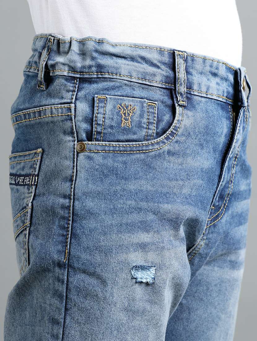 boys distressed mid rise slim fit jean - 22293619 -  Standard Image - 4